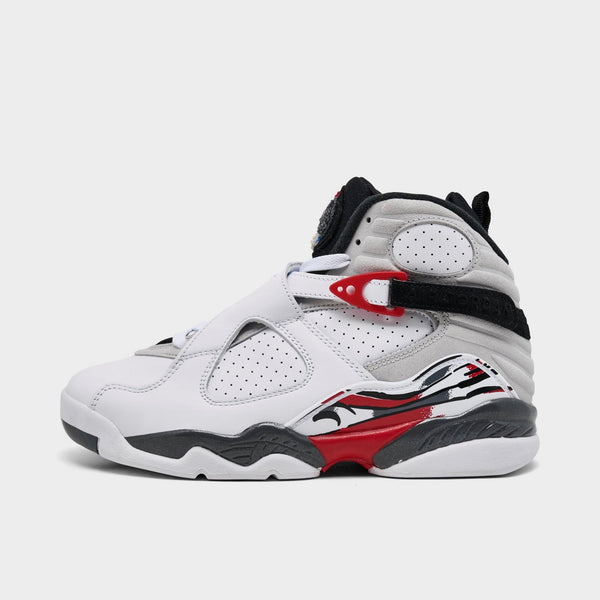 [305368-100] GRADE SCHOOL AIR JORDAN RETRO 8 'WHITE TRUE RED (2025)'