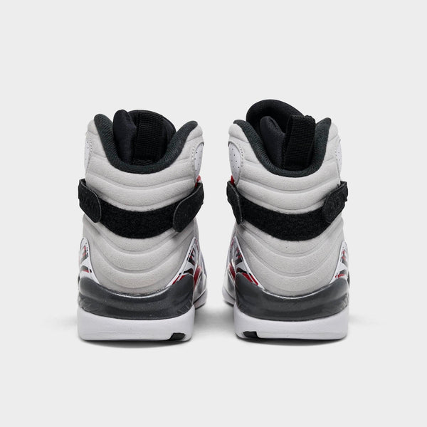 [305368-100] GRADE SCHOOL AIR JORDAN RETRO 8 'WHITE TRUE RED (2025)'