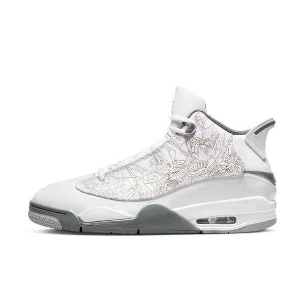 [311046-107] Mens Air Jordan DUB ZERO 'WHITE COOL GREY'