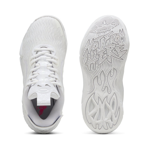 [311321-01] GRADE SCHOOL PUMA LAMELO MB 04 LO ICE WHITE 'ICE WHITE'