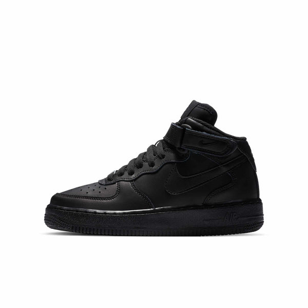 [314195-004] Grade School Nike AIR FORCE 1 MID 'BLACK (GS)'