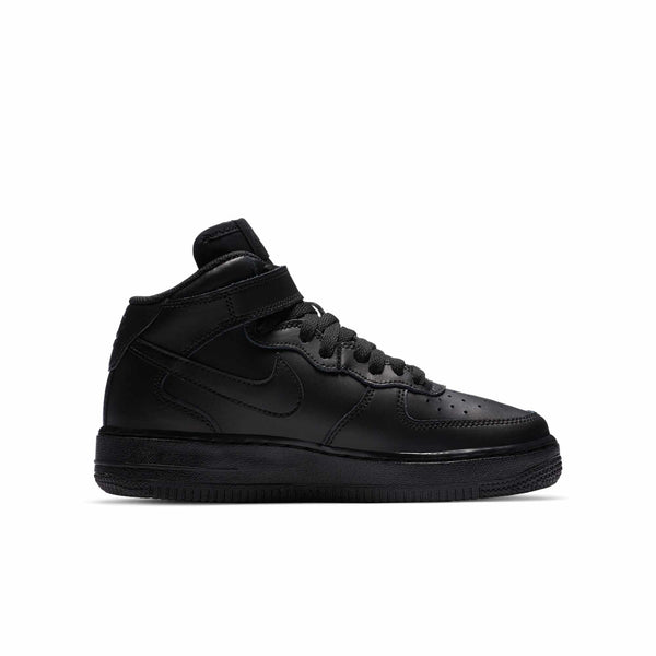 [314195-004] Grade School Nike AIR FORCE 1 MID 'BLACK (GS)'