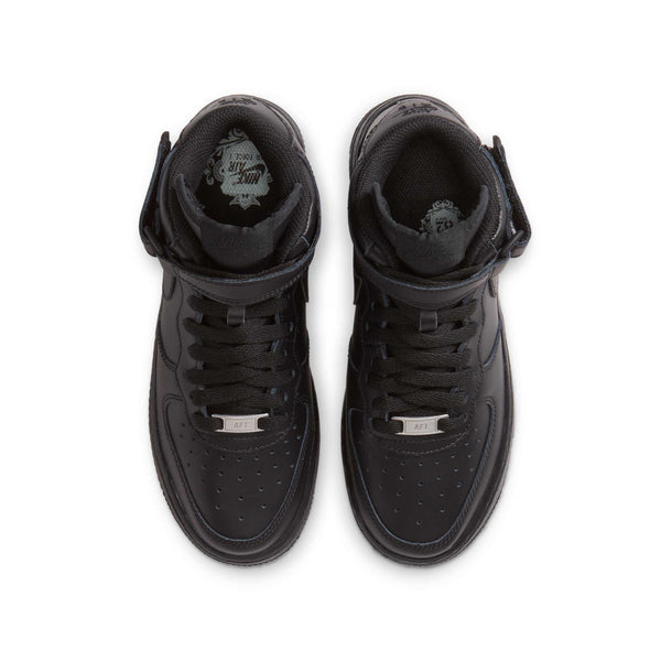 [314195-004] Grade School Nike AIR FORCE 1 MID 'BLACK (GS)'