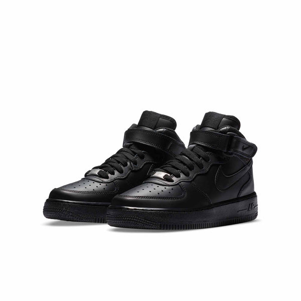 [314195-004] Grade School Nike AIR FORCE 1 MID 'BLACK (GS)'