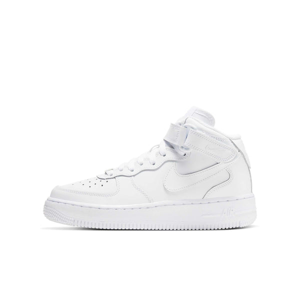 [314195-113] Grade School Nike AIR FORCE 1 MID WHITE (GS)