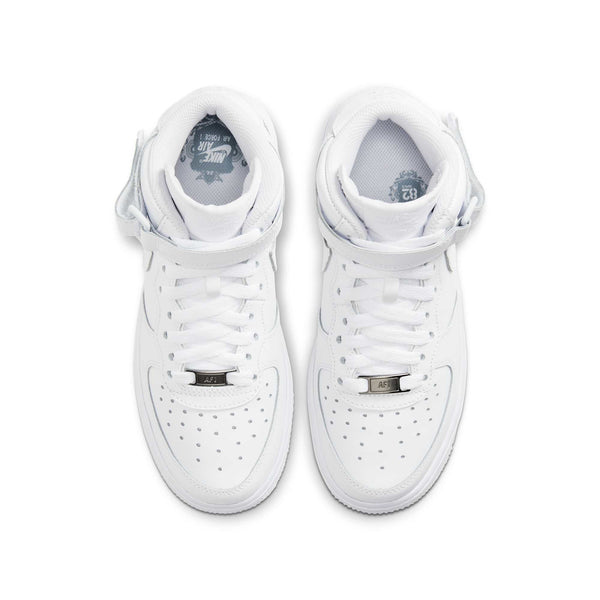 [314195-113] Grade School Nike AIR FORCE 1 MID WHITE (GS)