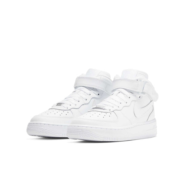 [314195-113] Grade School Nike AIR FORCE 1 MID WHITE (GS)