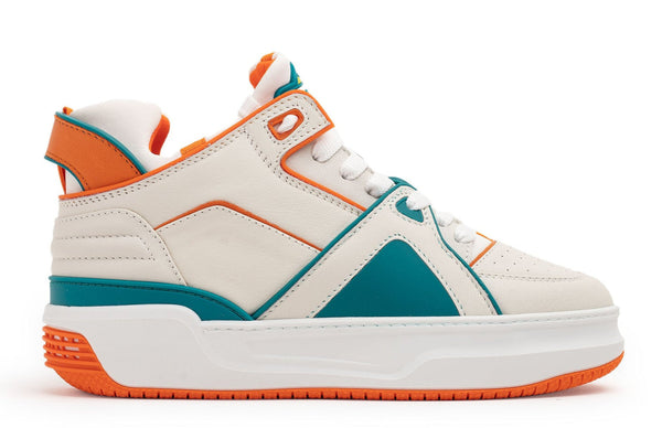 [31JUSQ02-218550-WOT] Mens Just Don TENNIS COURTSIDE MID 'WHITE ORANGE'
