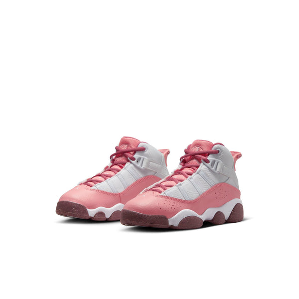 [323432-616] Preschool Air Jordan 6 RINGS PS 'CORAL CHALK'