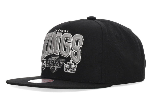 MENS MITCHELL & NESS NHL CHAMP STACK SNAPBACK VNTG KINGS - BLACK