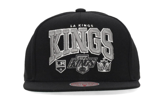MENS MITCHELL & NESS NHL CHAMP STACK SNAPBACK VNTG KINGS - BLACK