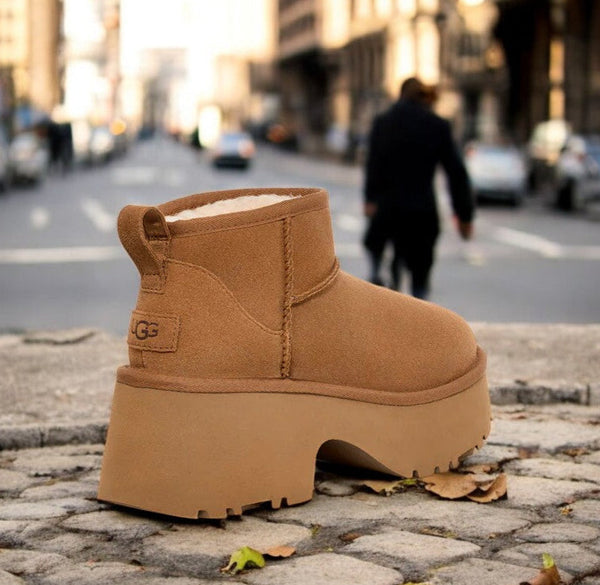 [1158311-CHE] WOMENS UGG CLASSIC ULTRA MINI NEW HEIGHTS BOOT 'CHESTNUT'