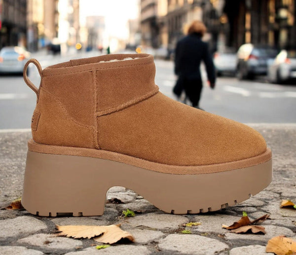 [1158311-CHE] WOMENS UGG CLASSIC ULTRA MINI NEW HEIGHTS BOOT 'CHESTNUT'