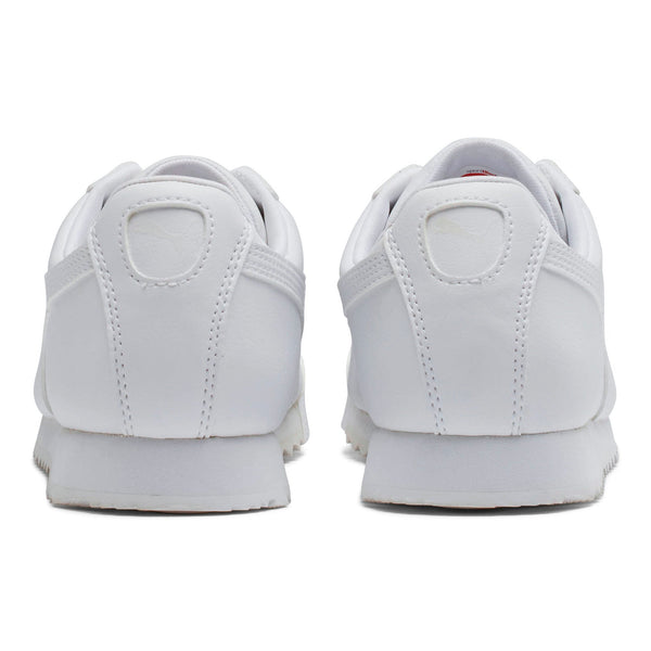 [354259-14] Youth PUMA ROMA BASIC JR 'WHITE LIGHT GREY'