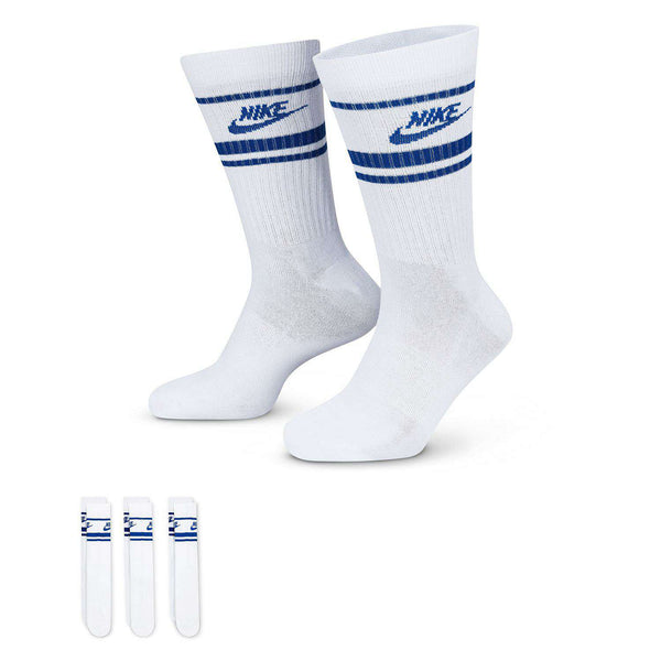 [DX5089-105] MENS NIKE 3-PACK EVERYDAY ESSENTIAL STRIPED CREW SOCKS