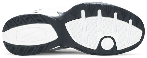 [416355-102] MENS NIKE AIR MONARCH IV 4E 'WHITE/MIDNIGHT NAVY/WHITE/METALLIC SILVER'