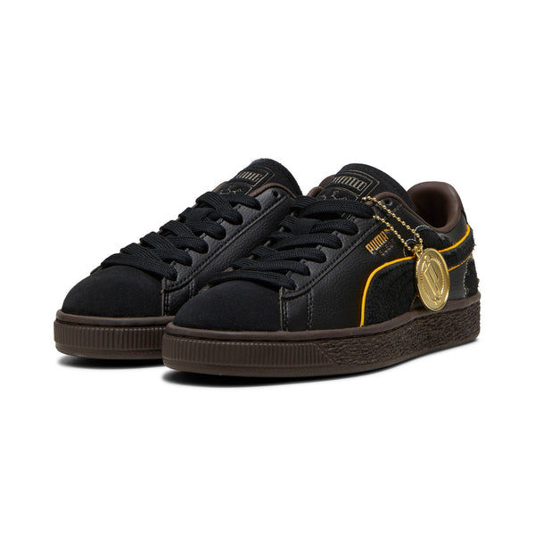 [396724-01] GRADE SCHOOL PUMA SUEDE 1 PIECE 'BLACKBEARD'