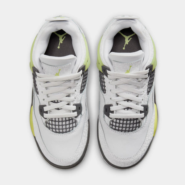 [HJ5991-100] PRESCHOOL AIR JORDAN RETRO 4 'LIGHT LEMON TWIST' (PS)