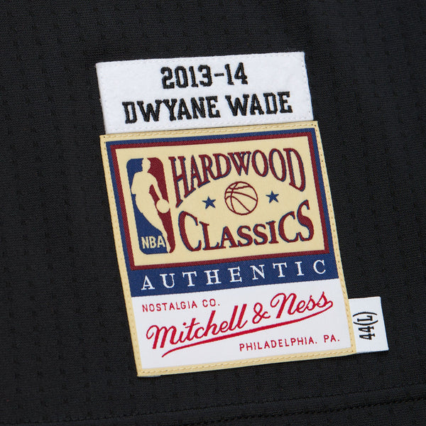MENS MITCHELL & NESS DARK HWC JERSEY HEAT 2013 DWYANE WADE