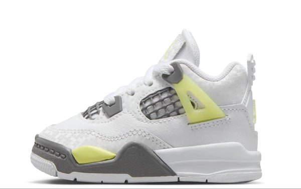 [HJ5989-100] TODDLERS AIR JORDAN RETRO 4 'LIGHT LEMON TWIST' (TD)