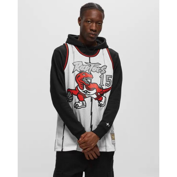MENS MITCHELL & NESS CRACKED CEMENT SWINGMAN JERSEY RAPTORS 1998 VINCE CARTER