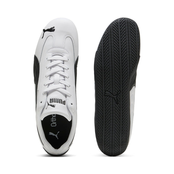 [401603-02] MENS PUMA SPEEDCAT LEATHER 'WHITE BLACK'