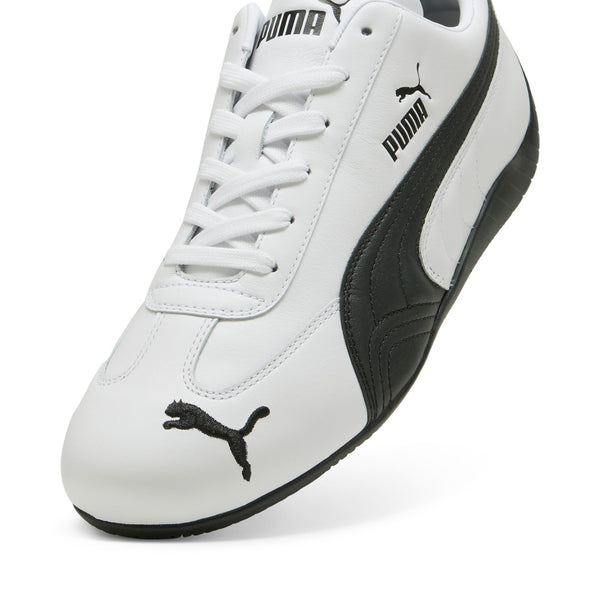 [401603-02] MENS PUMA SPEEDCAT LEATHER 'WHITE BLACK'