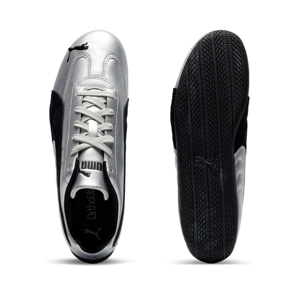 [405357-01] WOMENS PUMA SPEEDCAT METALLIC 'METALLIC SILVER BLACK'