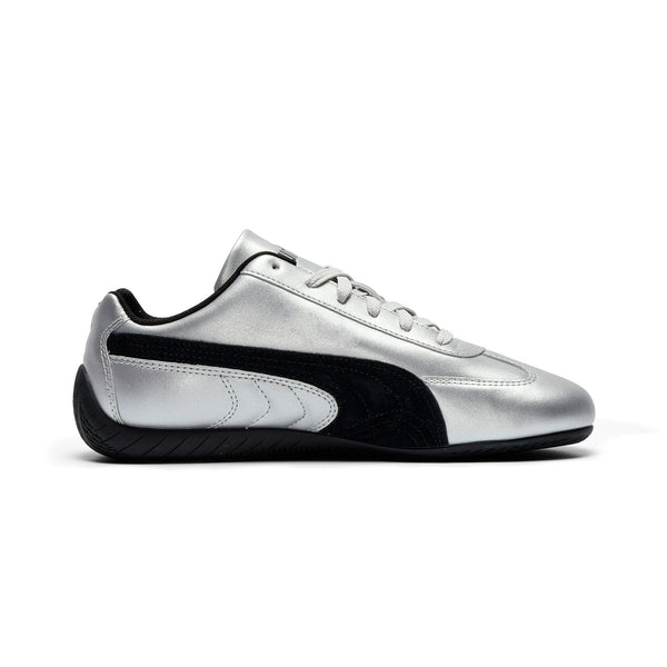 [405357-01] WOMENS PUMA SPEEDCAT METALLIC 'METALLIC SILVER BLACK'
