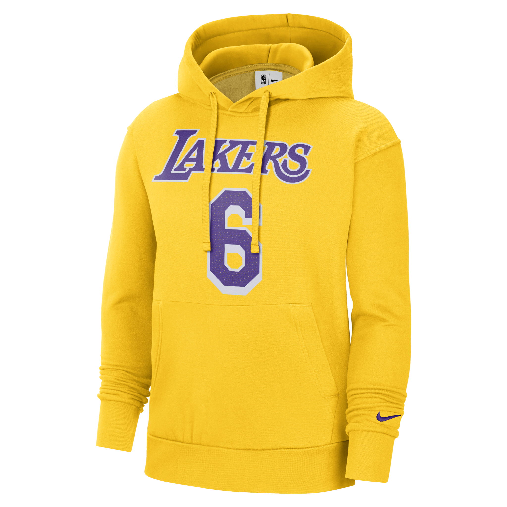 [DB1181-728] Mens Nike NBA LA LAKERS LEBRON JAMES #6 FLEECE PULLOVER HOODIE