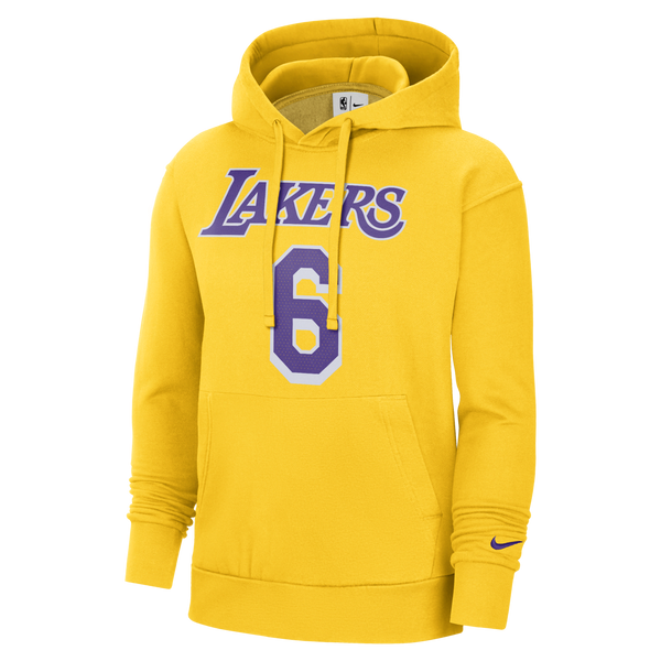 [DB1181-728] Mens Nike NBA LA LAKERS LEBRON JAMES #6 FLEECE PULLOVER HOODIE