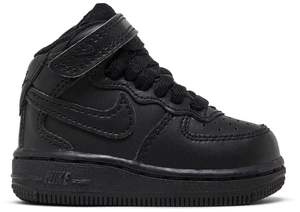 [314197-004] Toddlers Nike AIR FORCE 1 MID 'BLACK BLACK (TD)'