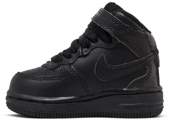 [314197-004] Toddlers Nike AIR FORCE 1 MID 'BLACK BLACK (TD)'