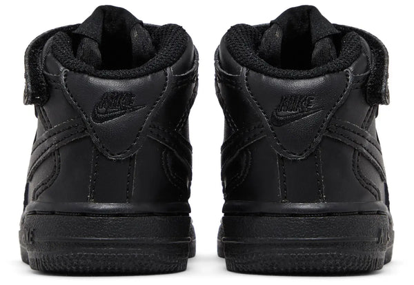 [314197-004] Toddlers Nike AIR FORCE 1 MID 'BLACK BLACK (TD)'