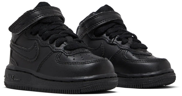 [314197-004] Toddlers Nike AIR FORCE 1 MID 'BLACK BLACK (TD)'