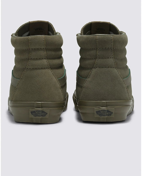 [VN000CP9OLV] MENS VANS SK8-HI MONO SUEDE OLIVE - OLIVE