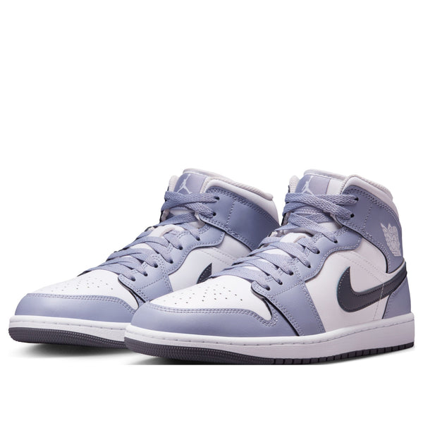 [DQ8426-145] MENS AIR JORDAN RETRO 1 MID 'WHITE INDIGO HAZE'