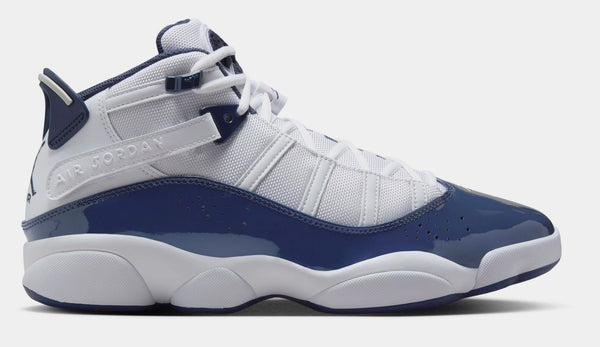 [322992-124] MENS AIR JORDAN 6 RINGS 'WHITE MIDNIGHT NAVY'