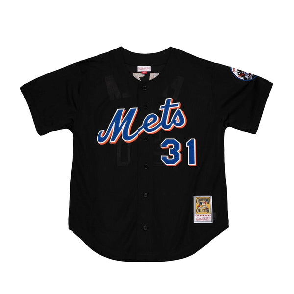Mens Mitchell & Ness MLB AUTHENTIC BP JERSEY - BUTTON FRONT METS 2000 MIKE PIAZZA
