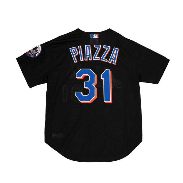 Mens Mitchell & Ness MLB AUTHENTIC BP JERSEY - BUTTON FRONT METS 2000 MIKE PIAZZA