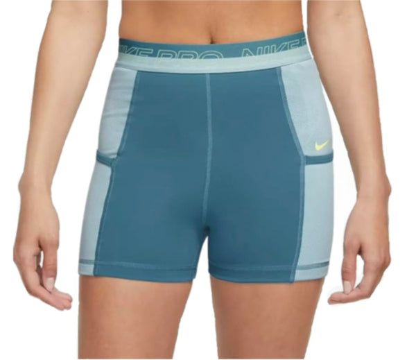 [DX0059-440] WOMENS NIKE PRO HIGH-WAISTED 3" TRAINING SHORTS WITH POCKETS
