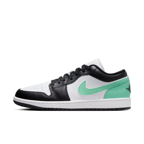 [553558-131] Mens Air Jordan RETRO 1 LOW 'GREEN GLOW'