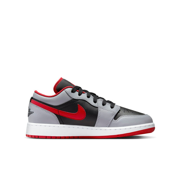 [553560-060] Grade School Air Jordan RETRO 1 LOW 'CEMENT FIRE RED (GS)'
