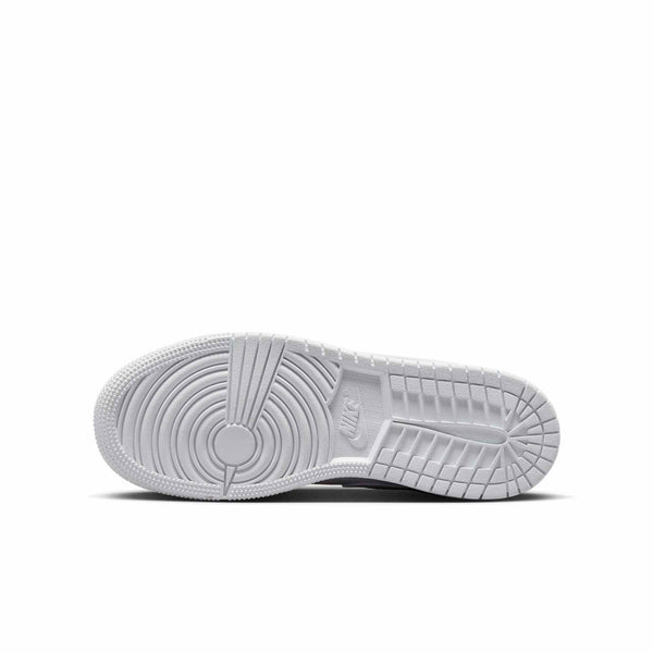 [553560-136] Grade School Air Jordan RETRO 1 LOW 'TRIPLE WHITE (2023) (GS)'