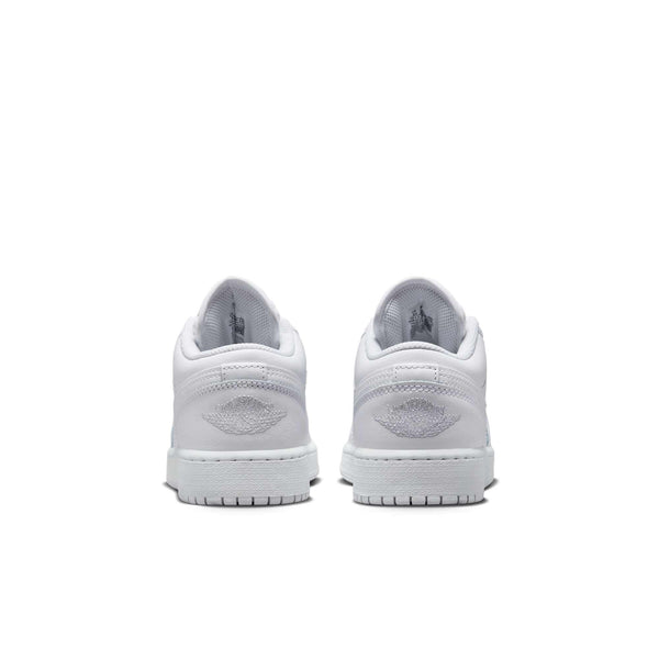[553560-136] Grade School Air Jordan RETRO 1 LOW 'TRIPLE WHITE (2023) (GS)'