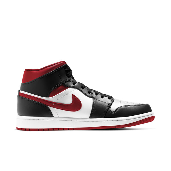 [554724-122] Mens Air Jordan RETRO 1 MID 'GYM RED BLACK WHITE'