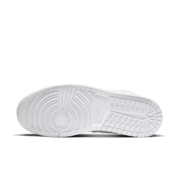 [554724-136] Mens Air Jordan Retro 1 Mid 'Triple White' (2022)