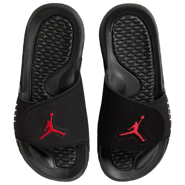 [555511-061] GRADE SCHOOL AIR JORDAN HYDRO 5 RETRO SLIDE 'BLACK METALLIC'