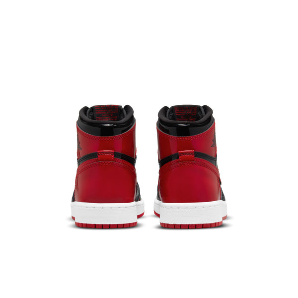 [575441-063] GRADE SCHOOL AIR JORDAN RETRO 1 HIGH OG 'PATENT BRED'