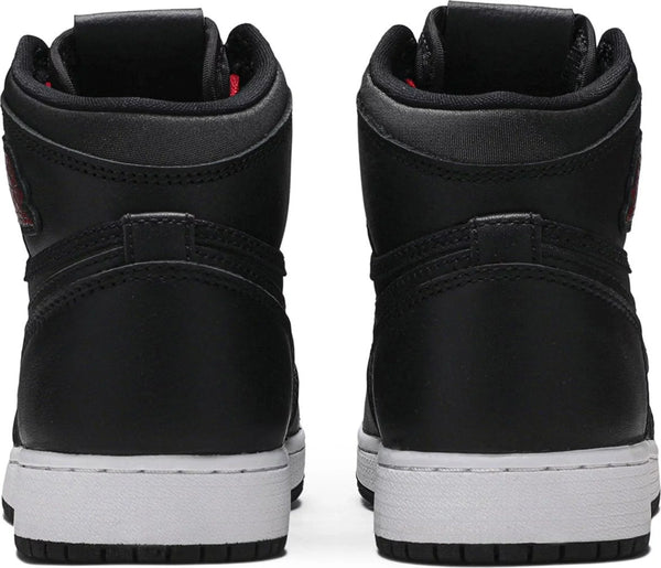 [575441-060] Grade School Air Jordan Retro 1 High OG 'Black Satin Gym Red Black' (GS)